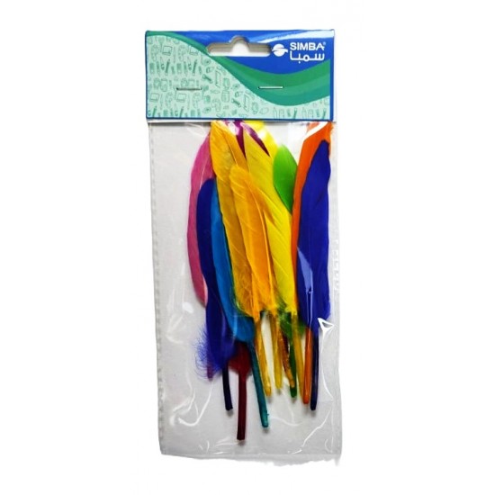 ريش الوان صغير 12 قطعة بكرت